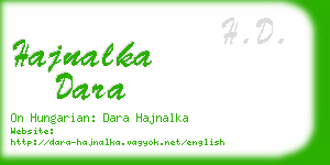 hajnalka dara business card